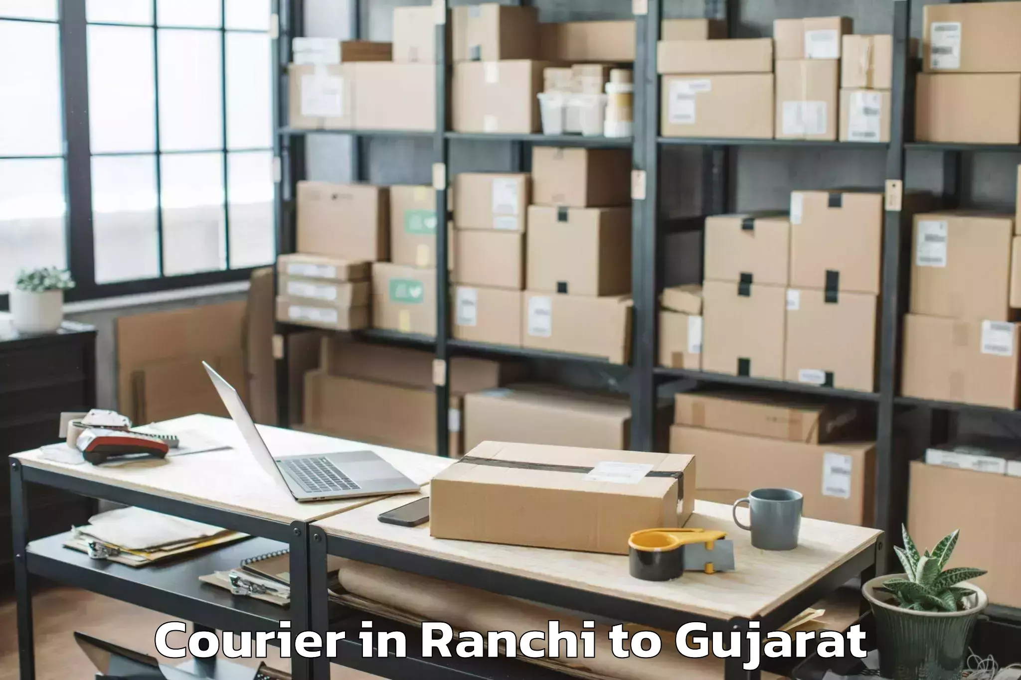 Book Ranchi to Jodiya Bandar Courier Online